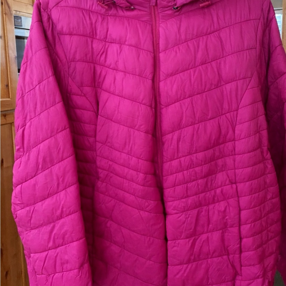 Hot pink/fuchsia Xersion puffer jacket size 3X